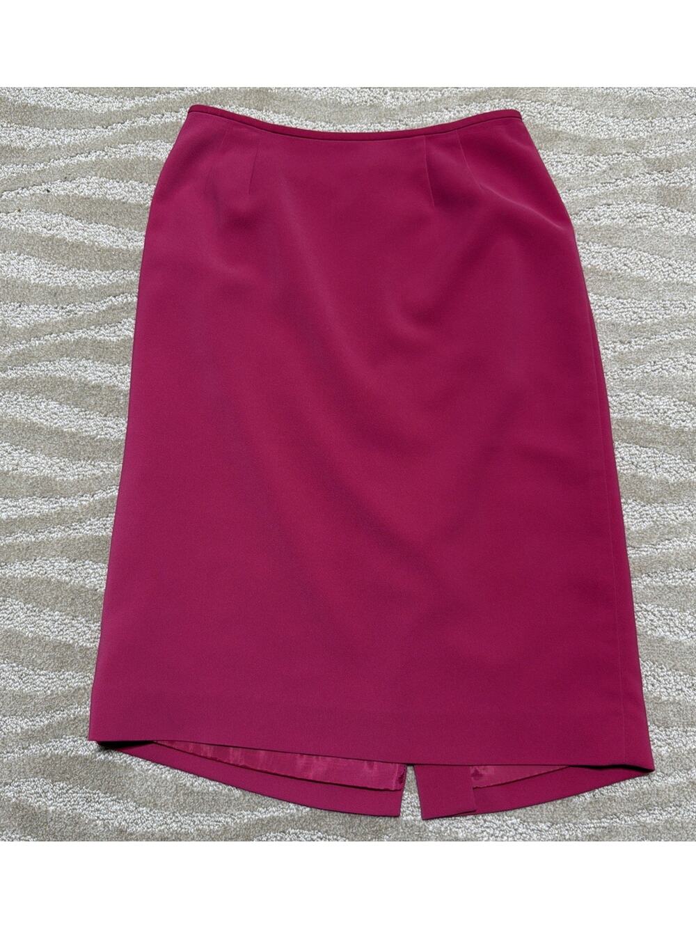 Le Suit Women's Pink Lined Knee Length Straight Pencil Skirt Size 8 Y2K